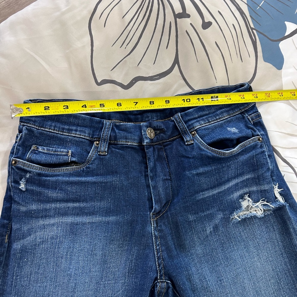 BLANK NYC • Blue Ripped Straight Leg Jeans • sz 29 • - Picture 10 of 13